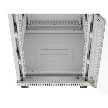 LANBERG free standing rack 19inch cabinet 15U 600x800 glass door LCD flat pack black (FF01-6815-12SL) thumbnail