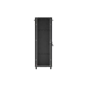 LANBERG free standing rack 19inch cabinet 37U 600x800 glass door LCD flat pack black (FF01-6837-12BL) thumbnail