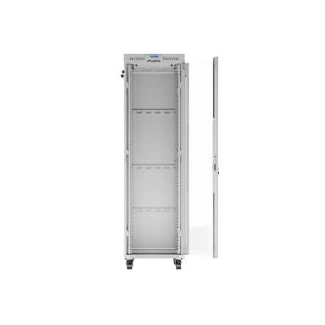 LANBERG 19/42U 600x800 rack cabinet LCD flat pack glass door grey V2 (FF01-6842-12SL) thumbnail