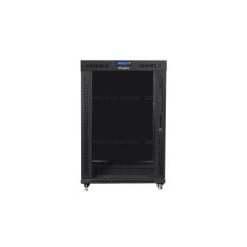 Lanberg 19inch 22U 800X1000 BLACK LANBERG GLASS DOOR (FLAT PACK) V2 (FF01-8022-12BL) thumbnail