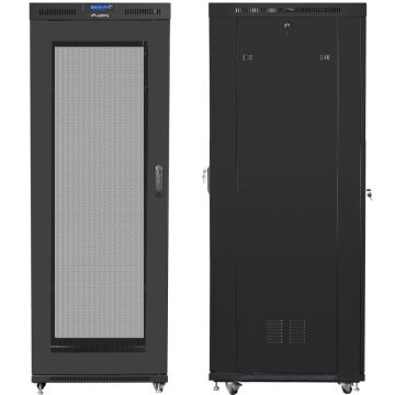 LANBERG rack cabinet 19inch 42U 800x1200 perforated door black flat pack (FF01-8242-23BL) thumbnail