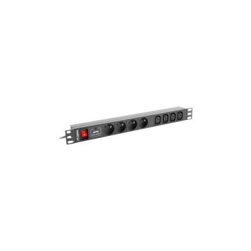 Lanberg PDU-04E04I-0200-BK - strømford (PDU-04E04I-0200-BK) thumbnail