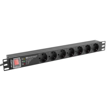 Lanberg PDU-07F-0200-IEC-BK - strømfor (PDU-07F-0200-IEC-BK) thumbnail