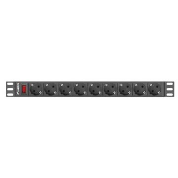 Lanberg PDU-09F-0300-BK - strømstødsbe (PDU-09F-0300-BK) thumbnail