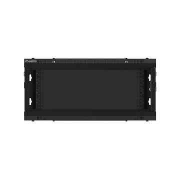 LANBERG 19  4U 600x450 Wandgehäuse Glastür V2 (FlatPack) sw (WF01-6404-10B) thumbnail