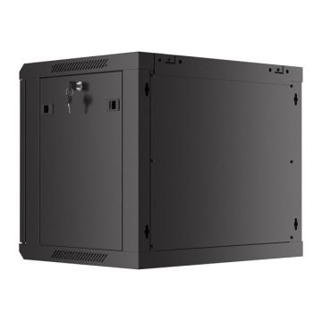 LANBERG 19  9U 600x450 Wandgeh. Metalltür (FlatPack) grau (WF01-6409-00S) thumbnail