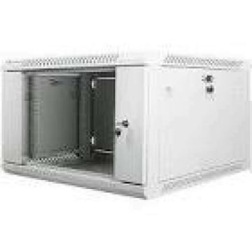 Lanberg rack wall cabinet 48.30cm (19) 6U600X600 glass door gray (WF01-6606-10S) (WF01-6606-10S) thumbnail