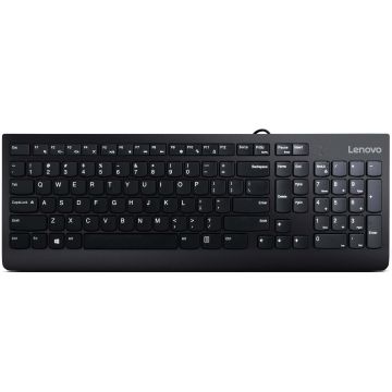 Lenovo 300 toetsenbord Universeel USB QWERTY Amerikaans Engels Zwart (GX30M39655) thumbnail