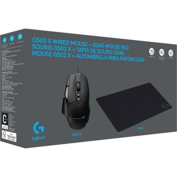 Logitech G502 X schwarz inkl G240 Maus (910-000489) thumbnail