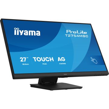 iiyama ProLite T2754MSC-B2AG computer monitor 68,6 cm (27") 1920 x 1080 Pixels Full HD LED Touchscreen Multi-gebruiker Zwart (T2754MSC-B2AG) thumbnail