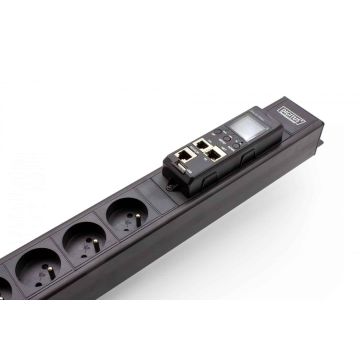 Digitus Smart Power Distribution Unit (PDU) vertical (0U) Power Plug DIN49440 16A/250V, 18x Type E Sockets (NF-C61-314), 16A (DN-IP-V-2-18E) thumbnail