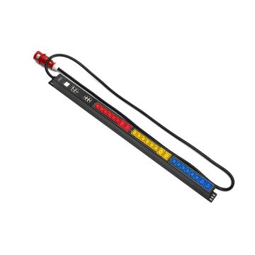 Digitus SMART PDU Power Strip 0U, IEC 60309 32A/250V plug, 18x C13 10A/250V sockets, 6x C19 16A/250V, 32A (DN-NP2-V4-18C13-6C19) thumbnail