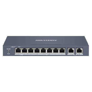 Hikvision DS-3E1310HP-EI(B) network switch Managed Fast Ethernet (10/100) Power over Ethernet (PoE) Gray (DS-3E1310HP-EI(B)) thumbnail