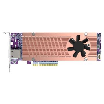QNAP Card QM2 interfacekaart/-adapter Intern PCIe, RJ-45 (QM2-2P410G1T) thumbnail