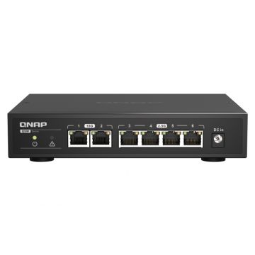 QNAP QSW-2104-2T netwerk-switch Unmanaged 2.5G Ethernet (100/1000/2500) Zwart