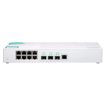 QNAP QSW-308-1C netwerk-switch Unmanaged Gigabit Ethernet (10/100/1000) Wit (QSW-308-1C) thumbnail