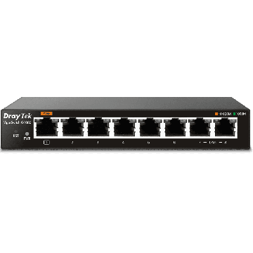 Draytek VigorSwitch G1080 - Switch - verwaltet - 8 x 10/100/1000 - Desktop (VSWITCHG1080) thumbnail