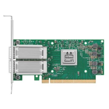 Mellanox ConnectX?5 EN MCX516A?CDAT Netzwerkkarte - 100GbE - Dual?Port QSFP28 - PCIe 4.0 x16 - Tall Bracket - Schwarz (MCX516A-C (MCX516A-CDAT) thumbnail