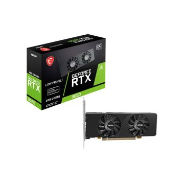MSI GEFORCE RTX 3050 LP E 6G OC videokaart NVIDIA 6 GB GDDR6 (GEFORCE RTX 3050 LP E 6G OC) thumbnail