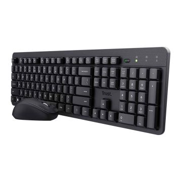 Trust Ody V2 Draadloze toetsenbord + muis set – Draadloze toetsenbord‑ en muisset – QWERTY – Zwart (25018) thumbnail