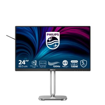 Philips 4000 series 24B2U4301/00 computer monitor 60,5 cm (23.8") 1920 x 1080 Pixels Full HD LCD Grijs (24B2U4301) thumbnail