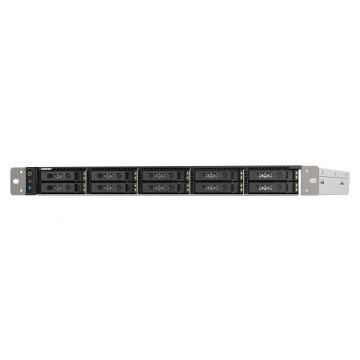QNAP TS-h1090FU NAS Rack (1U) Ethernet LAN Zwart, Grijs 7302P