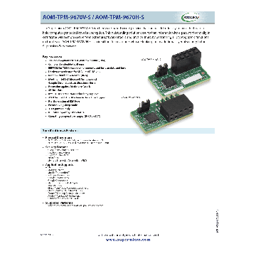 Super Micro Supermicro AOM-TPM-9670H TPM security module (AOM-TPM-9670H-O) thumbnail