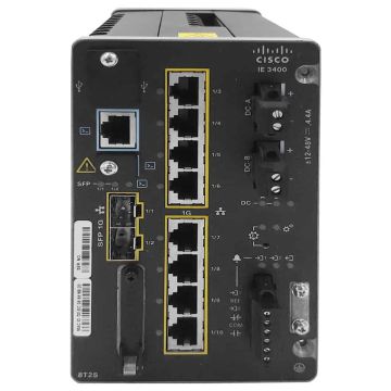 Cisco Catalyst IE3400 with 8 GE Copper (IE-3400-8T2S-A) thumbnail