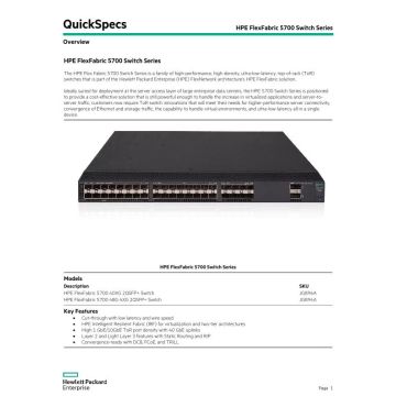 HP FlexFabric 5700-32XGT-8XG- (JG898A-RFB) thumbnail