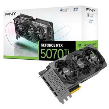 PNY RTX 5070 TI 16GB PNY VERTO OC Triple Fan GDDR7 3 Fan (VCG5070T16TFXPB1-O) thumbnail