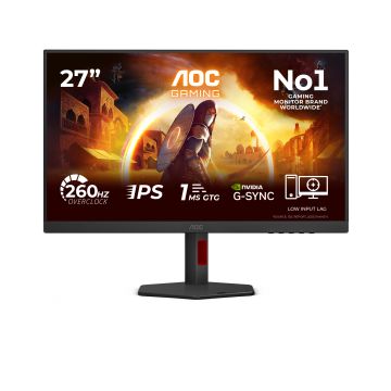 AOC G4 27G4ZR computer monitor 68,6 cm (27") 1920 x 1080 Pixels Full HD LED Zwart, Rood (27G4ZR) thumbnail