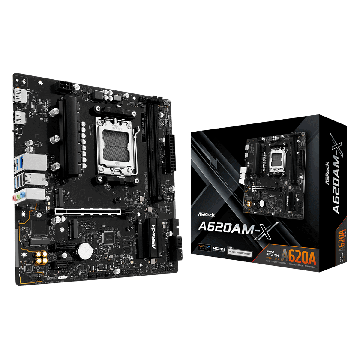 Asrock A620AM-X motherboard AMD A620 Socket AM5 micro ATX (A620AM-X) thumbnail