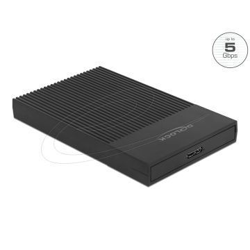 DELOCK Externes Gehäuse 2.5 SATA HDD/SSD USB Typ Micro-B (42011) thumbnail