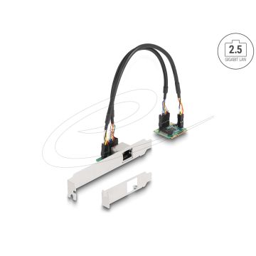 Delock Mini PCIe I/O PCIe half size 1 x RJ45 2,5 Gigabit LAN (95271) thumbnail