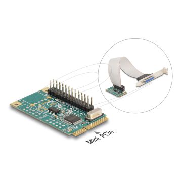 Delock Mini PCIe I/O PCIe full size 1 x Parallel (95275) thumbnail