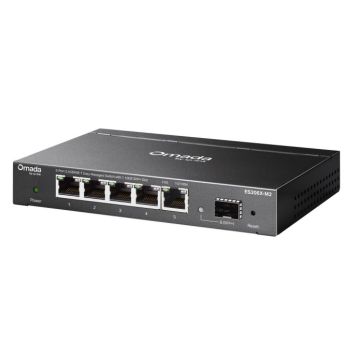 TP-Link Omada ES206X-M2 netwerk-switch Managed L2 2.5G Ethernet (100/1000/2500) Bureaublad-/wandmontage Zwart (ES206X-M2) thumbnail
