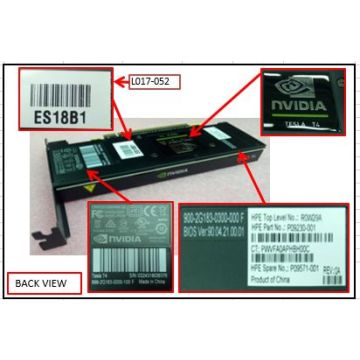 HP NVIDIA Tesla T4 16GB GPU for (P09571-001-RFB) thumbnail