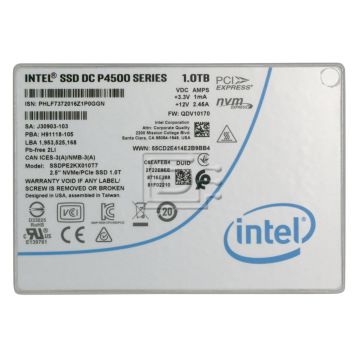 Intel E-SSD 1TB Intel P4500 Serie (SSDPE2KX010T701) thumbnail