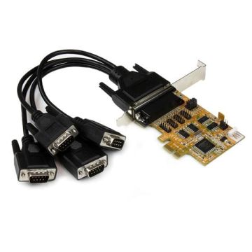 StarTech.com 4-poorts PCI Express (PCIe) RS232 seriële kaart met voedingsuitgang en ESD-beveiliging (PEX4S553S) thumbnail