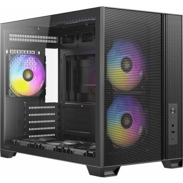 Antec Geh Mini FLUX M Micro-ATX/Mini-ITX o.N. BK retail - Midi/Minitower - ATX (0-761345-10253-7) (0-761345-10253-7) thumbnail