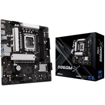 ASRock B860M-X GEN5 Motherboard - Sockel LGA1851 - Intel B860 - DDR5 - Micro-ATX (90-MXBSE-A0UAYZ) thumbnail
