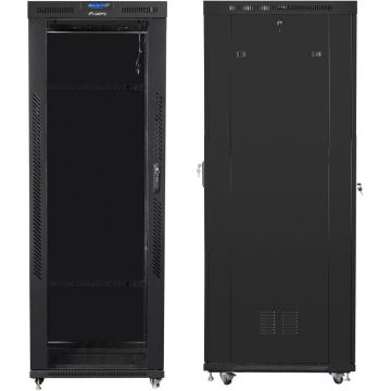 LANBERG 19/42U 800x1000 rack cabinet LCD flat pack perforated door grey (FF01-8042-23SL) thumbnail