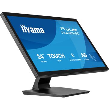 iiyama ProLite T2438MSC-B2 computer monitor 60,5 cm (23.8") 1920 x 1080 Pixels Full HD LED Touchscreen Zwart (T2438MSC-B2) thumbnail