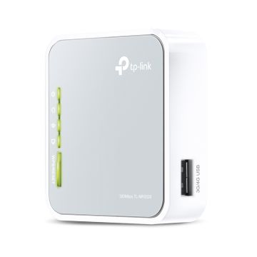 TP-Link TL-MR3020 draadloze router Fast Ethernet Single-band (2.4 GHz) 4G Zilver, Wit (TL-MR3020 V3.0) thumbnail