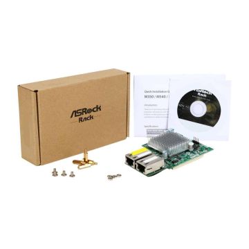 ASRock LAN Mezzanine card M540, 2x10GbE Base-T, Intel X540, PCIx8 (M540) thumbnail