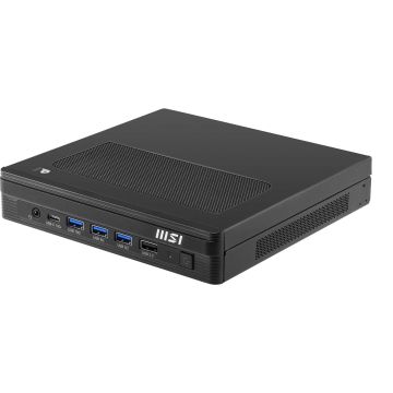 MSI PRO DP10 A14MG-002BEU PC's/werkstation Intel® Core™ i3 i3-14100 1,1L maat pc Mini PC barebone Zwart (PRO DP10 A14MG-002BEU) thumbnail