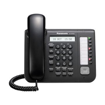 PANASONIC KX-NT551NE-B STANDARD IP-Terminal schwarz 1 Zeilen Display 8 freie Tasten Freisprechen HD Voice GB Switch PoE (KX-NT55 (KX-NT551NE-B) thumbnail