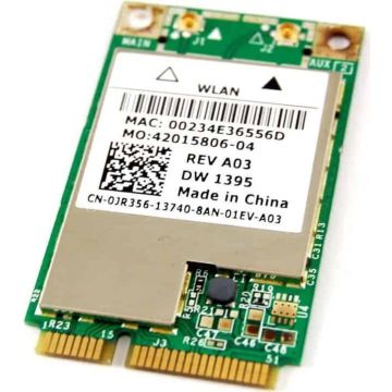 Dell JR356 (Broadcom BCM94312MCG) Wireless 1395 Wireless Wi-Fi Card - 802.11g - Mini-PCI Express (JR356) thumbnail