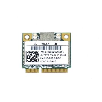 Dell K7GMP Inspiron 1018 Realtek 8188CE Wireless WLAN Card - Wi-Fi 802.11 a/b/g/n - Half-height - Mini-PCI Express Card (K7GMP) thumbnail