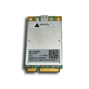 Dell Wireless (Novatel NVWE725) 5520 Mini-PCI Express KX582 WWAN Card - Mini-Card 700 - 1100 Kbps - HSDPA, WCDMA, EDGE, GPRS, GS (KX582) thumbnail